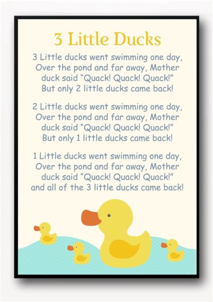 3 little ducks lyrics