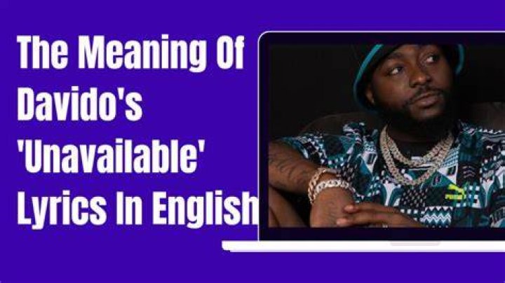 Davido unavailable lyrics