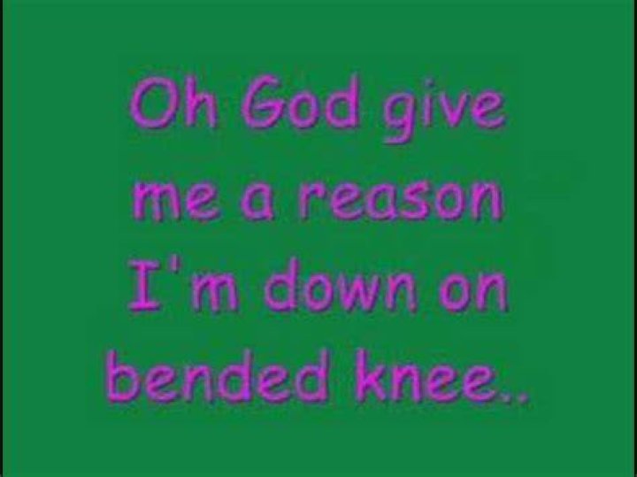 Down on bended knees lyrics