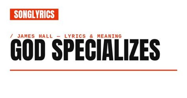 God specializes lyrics lyrics