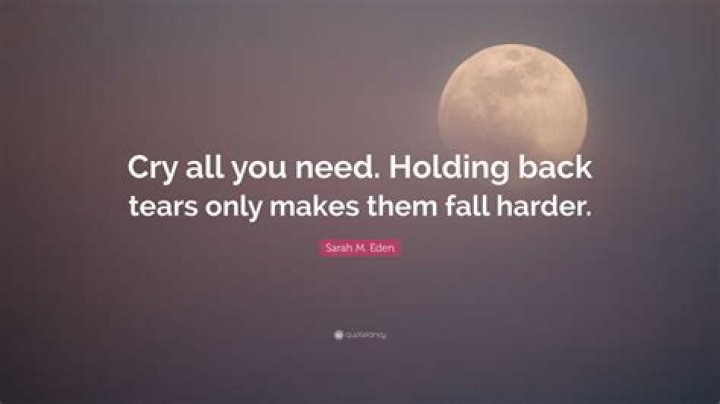 Holding back tears lyrics