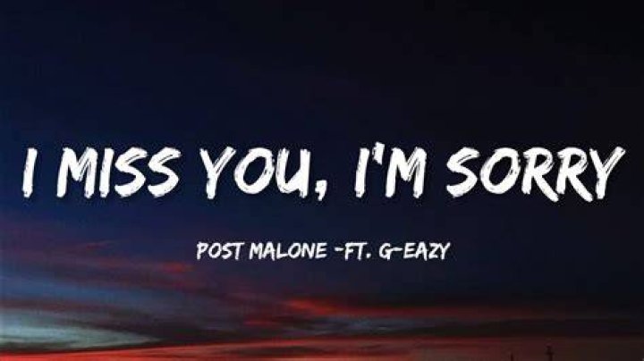 I miss you post malone lyrics