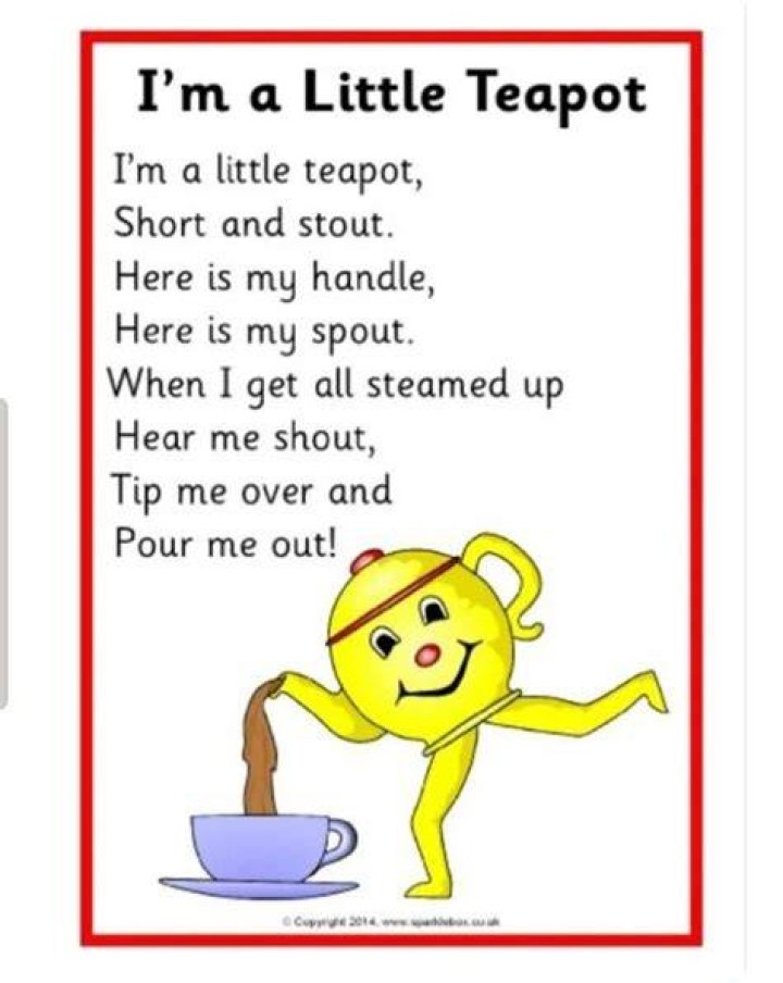 Im a little tea pot lyrics