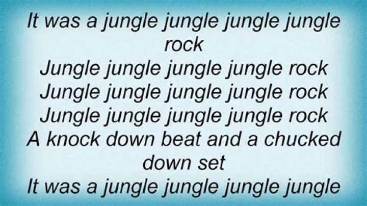 Jungle rock lyrics