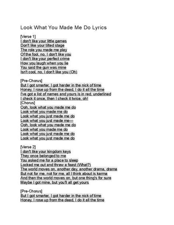 Make me make me impressed lyrics