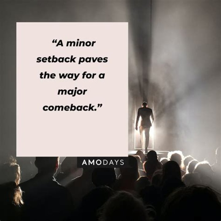 Minor setback for a major comeback lyrics