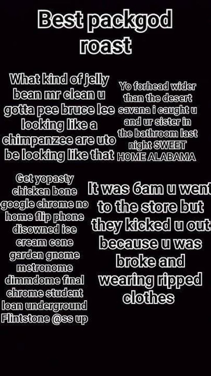 Pack god packgod roast words lyrics