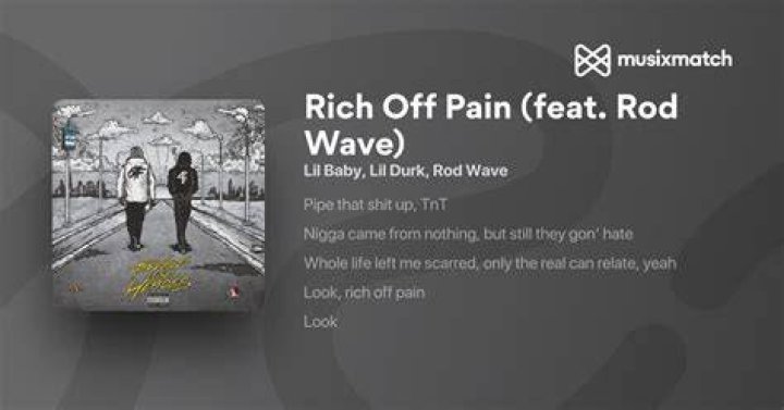 Rich off pain lyrics