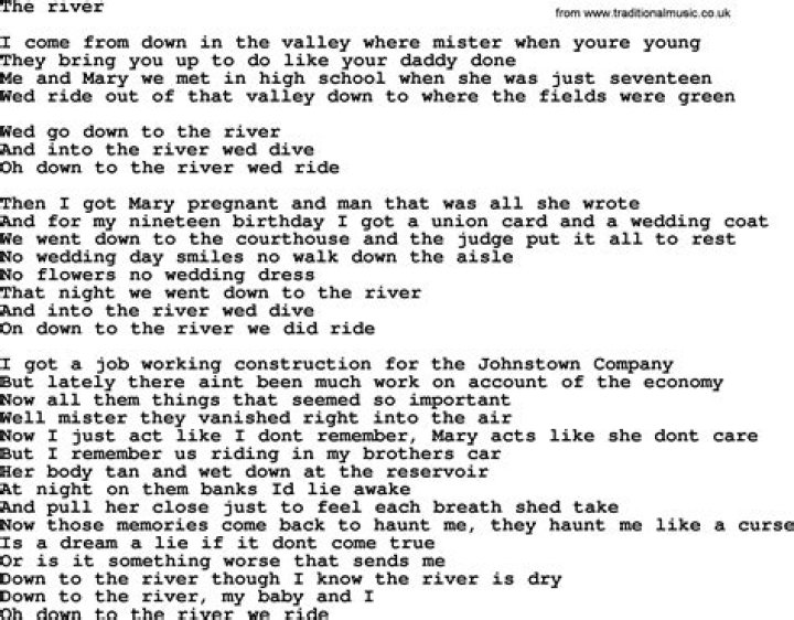 Rolling down the river lyrics