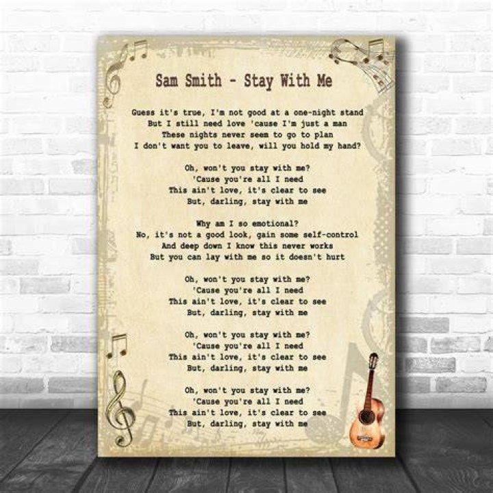 Sam smith stay lyrics