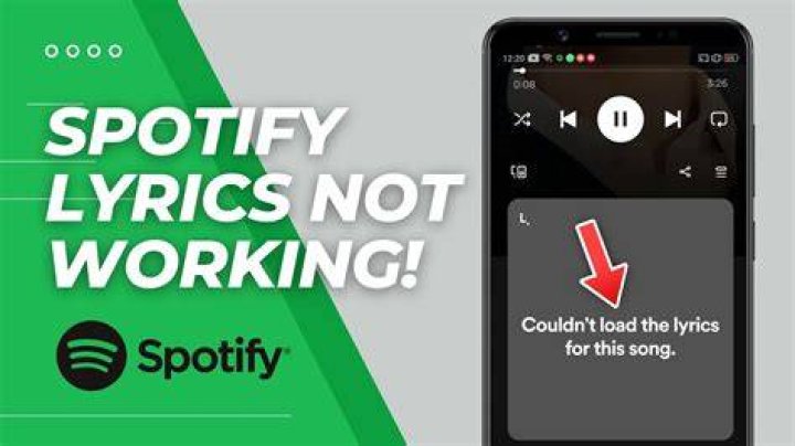 Spotify Lyrics Not Working