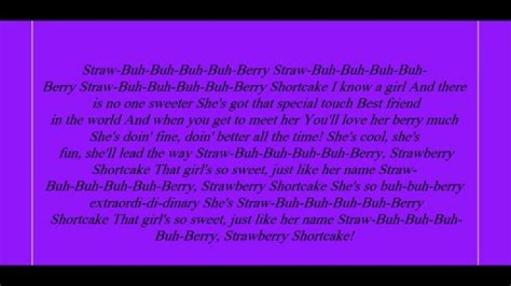 Strawberry shortcake without you lyrics