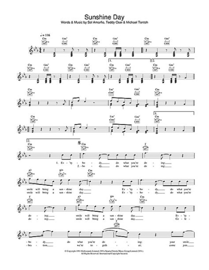 Sunshine day lyrics