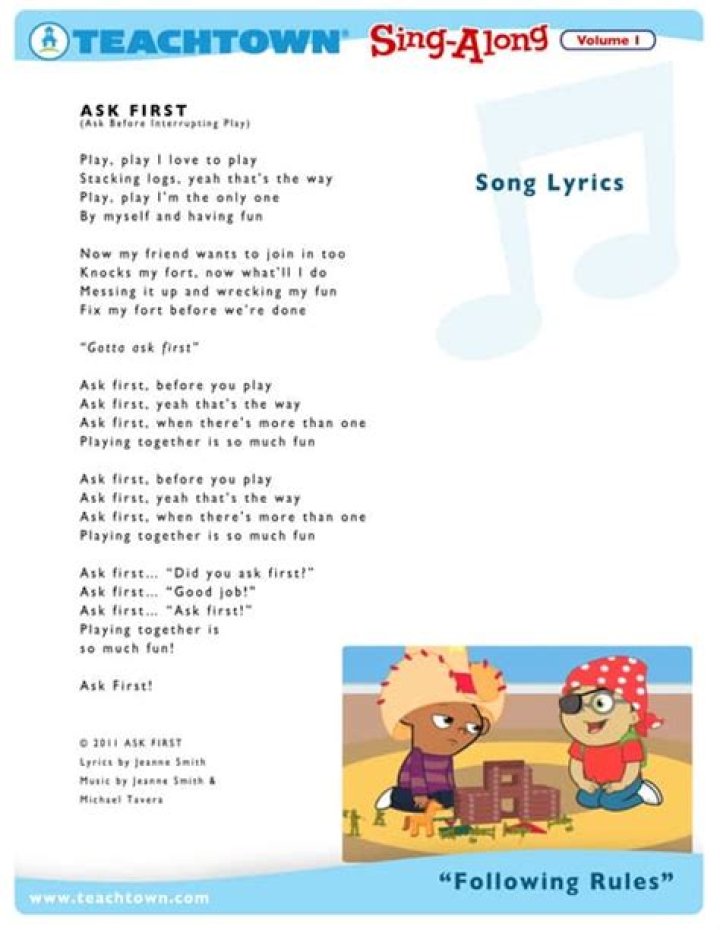 The following lyrics