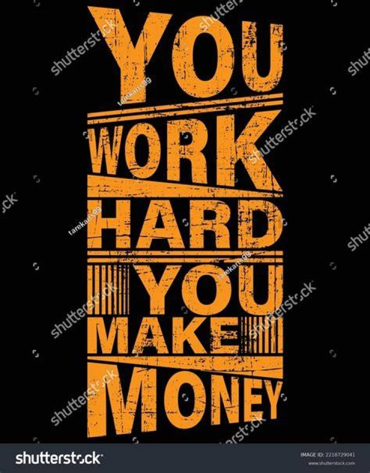 We work hard for the money lyrics