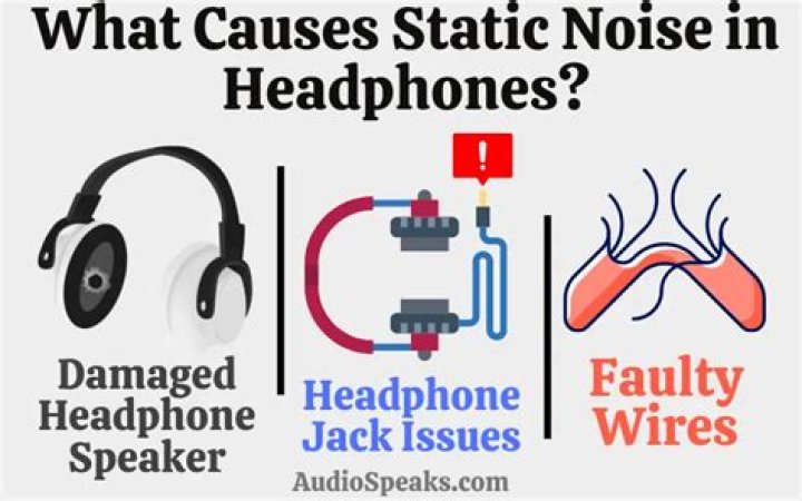 What causes static in headphones