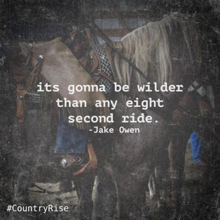 Wilder than any eight second ride lyrics