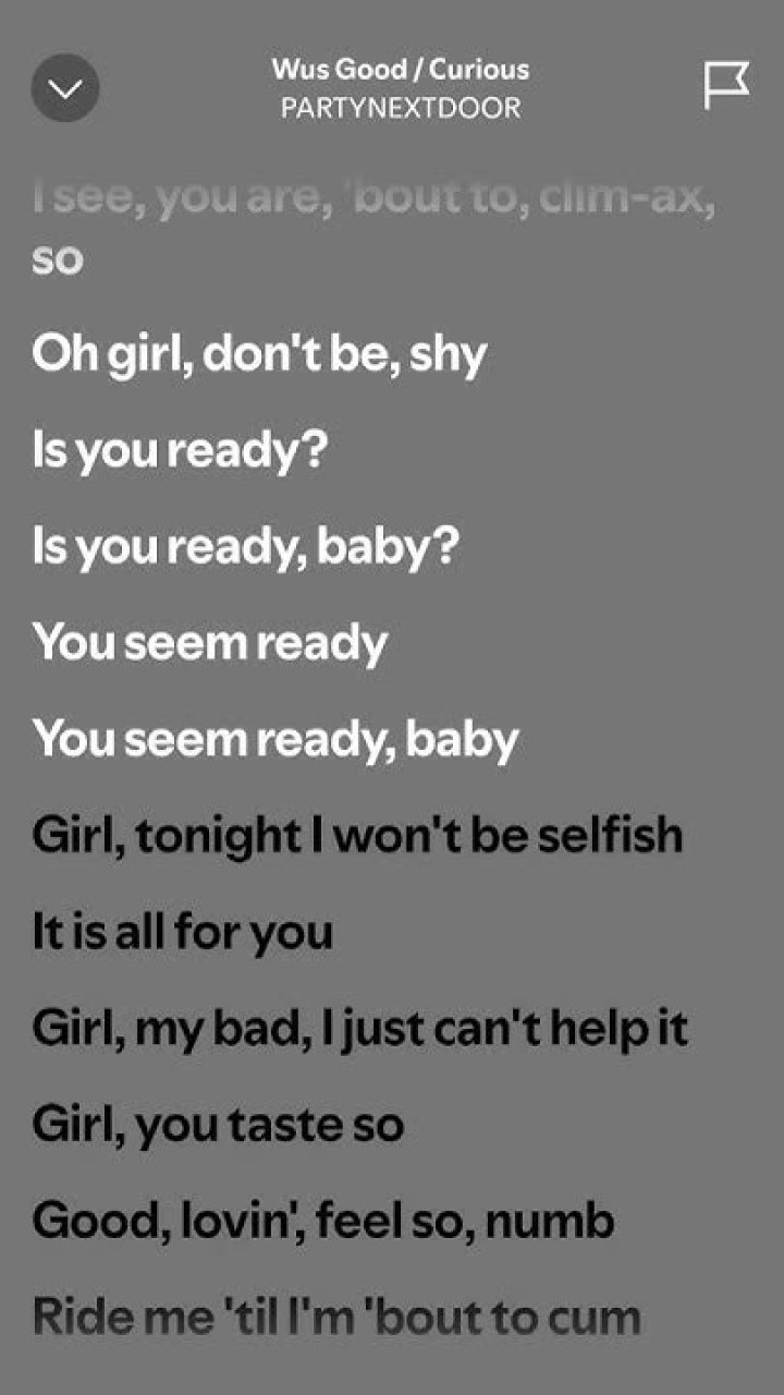 Wus good curious lyrics